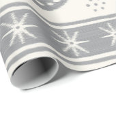 Graue Swirlstripes Geschenkpapier (Rolleneckpunkt)