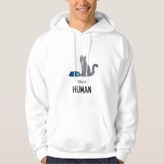 Graue Tabby-Kat-Sweatshirt Hoodie