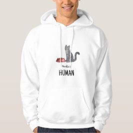 Graue Tabby-Kat-Trainingsjacke Hoodie