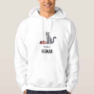 Graue Tabby-Kat-Trainingsjacke Hoodie