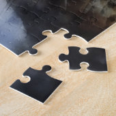 Graue Tabby-Kätzchen-Gesichtskatze Puzzle (Seite)