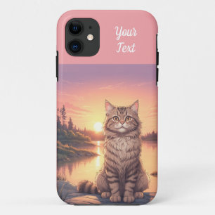 Graue Tabby-Katze am See Case-Mate iPhone Hülle
