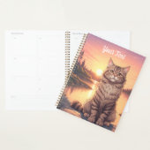 Graue Tabby-Katze am See Planer (Anzeige)