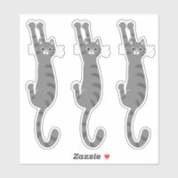 Graue Tabby-Katze | Funny Gray Striped Cat
