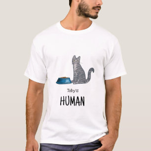 Graue Tabby-Katze-Shirt T-Shirt