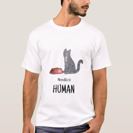 Graue Tabby-Katzen-Shirt T-Shirt