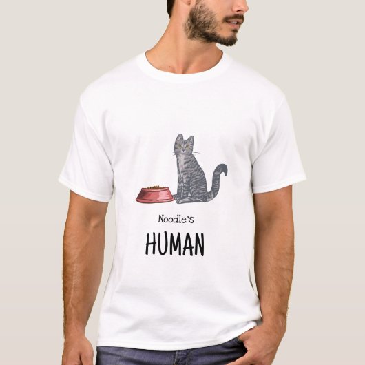 Graue Tabby-Katzen-Shirt T-Shirt (Vorderseite)