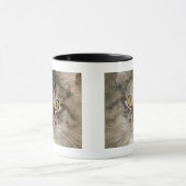 Graue Tabby-Katzen-Tasse Tasse (Zentrum)