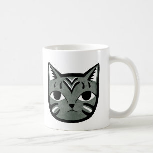 Graue Tabby-Katzen-Tassen-einzigartige Kaffeetasse