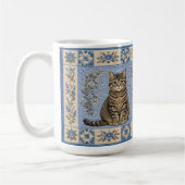 Graue Tabby-Katzendecke Kaffeetasse (Links)