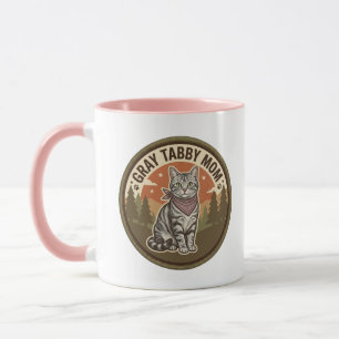 Graue Tabby-Mug-Cat-Mom-Gift für ihre Kaffeetasse