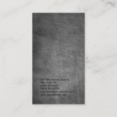 Graue Tafel, einfacher schlichter Manager Visitenkarte (Rückseite)