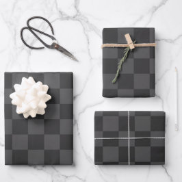 Graue Tafel Geschenkpapier Set