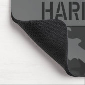 Graue Tarnung Monogramm Mousepad (Ecke)