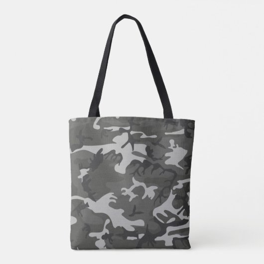 Graue Tarnungs-MilitärCamouflage-Muster Tasche (Rückseite)
