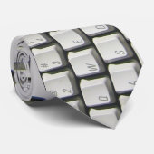 Graue Tastatur-Krawatte! Krawatte (Gerollt)