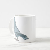 Graue Taube Kaffeetasse (Vorderseite Links)