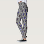 Graue Teller, rechteckige Formen Leggings (Links)