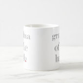 Graue Text-Großmutter der Braut Kaffeetasse (Mittel)