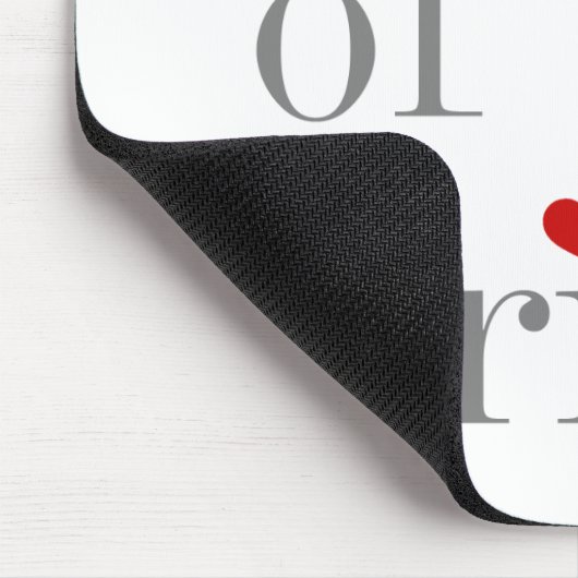 Graue Text-Mutter der Braut Mousepad (Ecke)