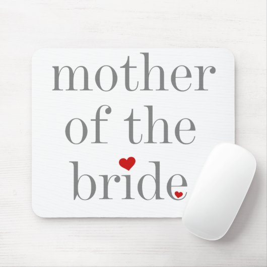 Graue Text-Mutter der Braut Mousepad (Mit Mouse)