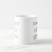 Graue Text-Mutter des Bräutigams Kaffeetasse (Mittel)