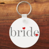 Graue Textbrücke Schlüsselanhänger (Vorderseite)