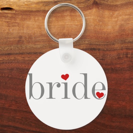 Graue Textbrücke Schlüsselanhänger (Vorderseite)