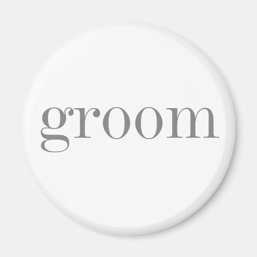 Graue Textgraue Magnet (Vorne)