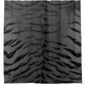 Graue Tiger-Skin Duschvorhang (Vorderseite)