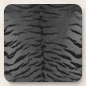 Graue Tiger-Skin Getränkeuntersetzer (Vorderseite)
