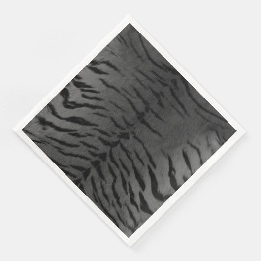 Graue Tiger-Skin Serviette (Ecke)