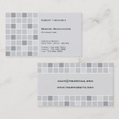 Graue Tile-Visitenkarte Visitenkarte (Vorne/Hinten)