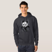 Graue Ton-Panda-Shirts Hoodie (Vorne ganz)