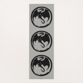 Graue Trainingsmatte Yogamatte (Rückseite)