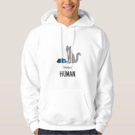 Graue Tuxedo-Katzen-Sweatshirt Hoodie