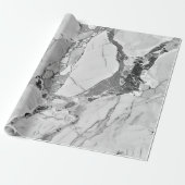 Graue "Twilight Marble Fantasy" Abstrakt Marbled P Geschenkpapier (Ungerollt)
