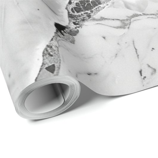 Graue "Twilight Marble Fantasy" Abstrakt Marbled P Geschenkpapier (Rolleneckpunkt)