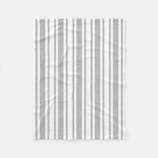 Graue u. weiße gestreifte Decke (Vorderseite)