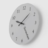 Graue Uhr fünf Uhr morgens irgendwo eine große Uhr (Winkel)