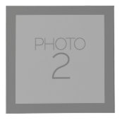 Graue und Aquamarine Chevronen - Custom Monogram Würfel (Rechts)