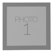 Graue und Aquamarine Chevronen - Custom Monogram Würfel (Vorderseite)