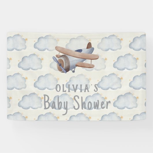 Graue und beige Wasserfarbendusche Banner (Horizontal)