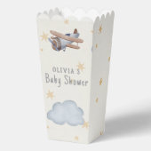 Graue und beige Wasserfarbendusche Geschenkschachtel (Vorderseite)