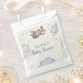 Graue und beige Wasserfarbendusche Geschenktütchen (Ausgeschnitten)