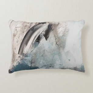 Graue und blaue abstrakte Kunstmalerei.abstract,ar Dekokissen