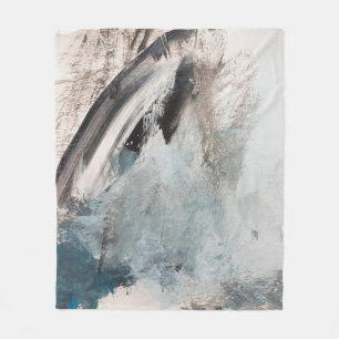 Graue und blaue abstrakte Kunstmalerei.abstract,ar Fleecedecke
