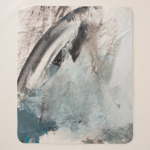Graue und blaue abstrakte Kunstmalerei.abstract,ar Sherpadecke