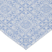 Graue und blaue durchbrochene Spitzenmuster vintag Tischdecke (Schrägansicht)