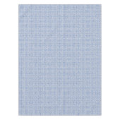 Graue und blaue durchbrochene Spitzenmuster vintag Tischdecke (Vorderseite)